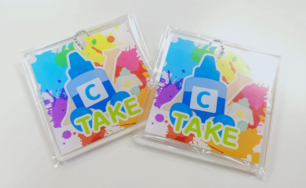 開平小学校会社見学 アクリルキーホルダー