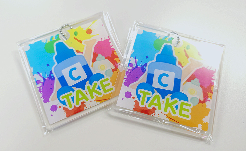 開平小学校会社見学 アクリルキーホルダー